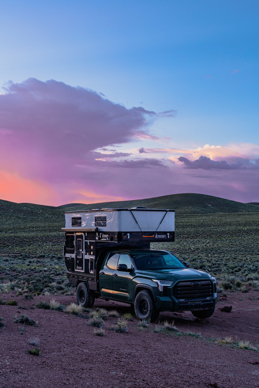 Toyota Tundra flatbed with FWC Hawk camper